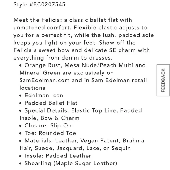 🎉HOST PICK🎉 Sam Edelman black suede Felicia ballet flats - Picture 9 of 14